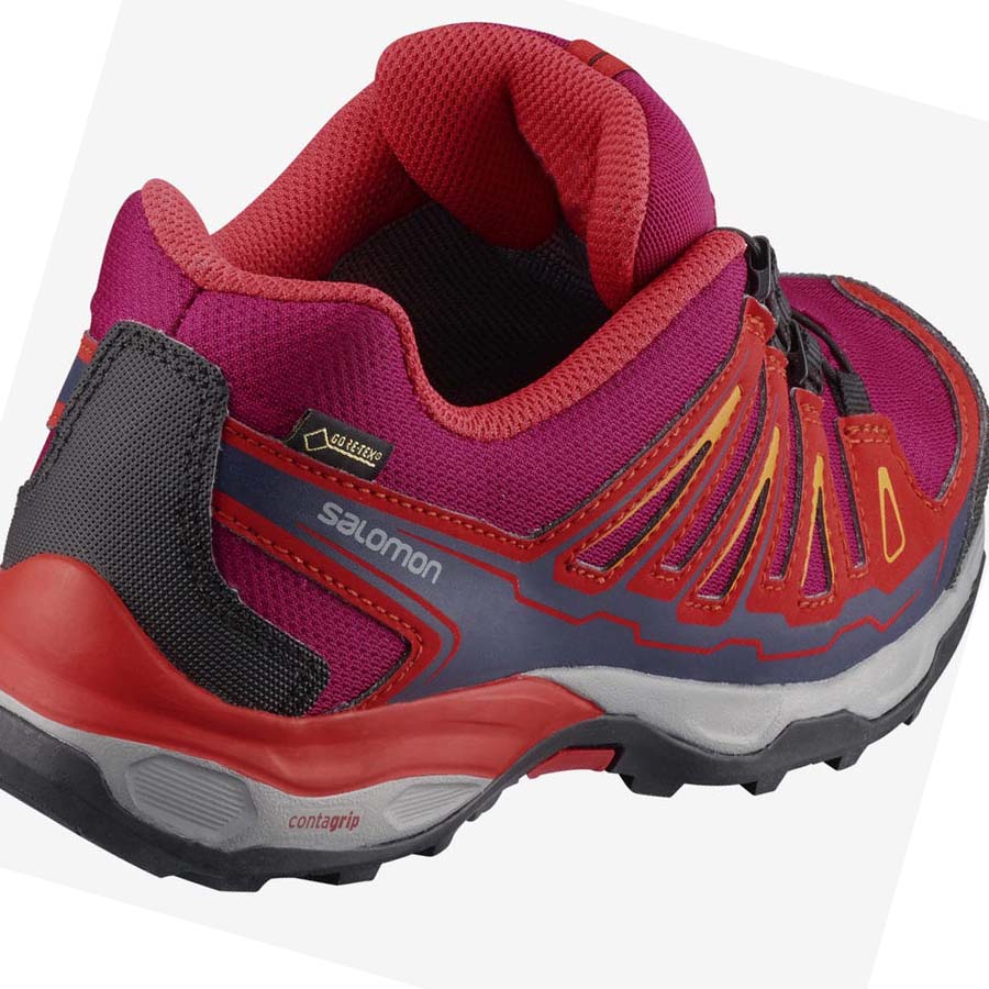 Salomon X-ULTRA MID GORE-TEX Çocuk Yürüyüş Ayakkabısı Kırmızı | TR 2035VRW